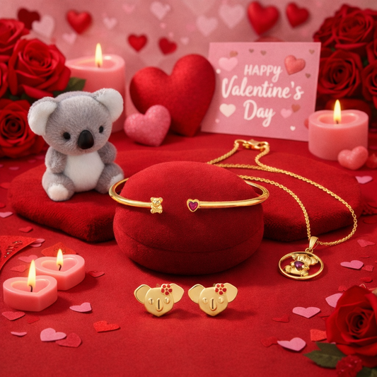 Why Our Gold Plated CZ Ruby Koala Jewellery Makes a Beautiful Valentine’s Day Gift