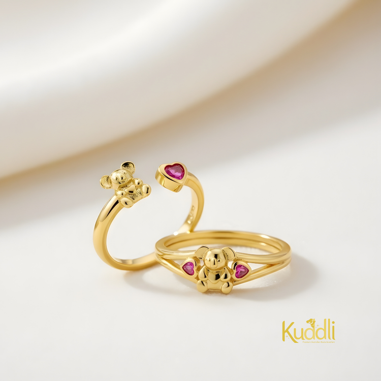 18k Gold Vermeil with Ruby CZ Collection