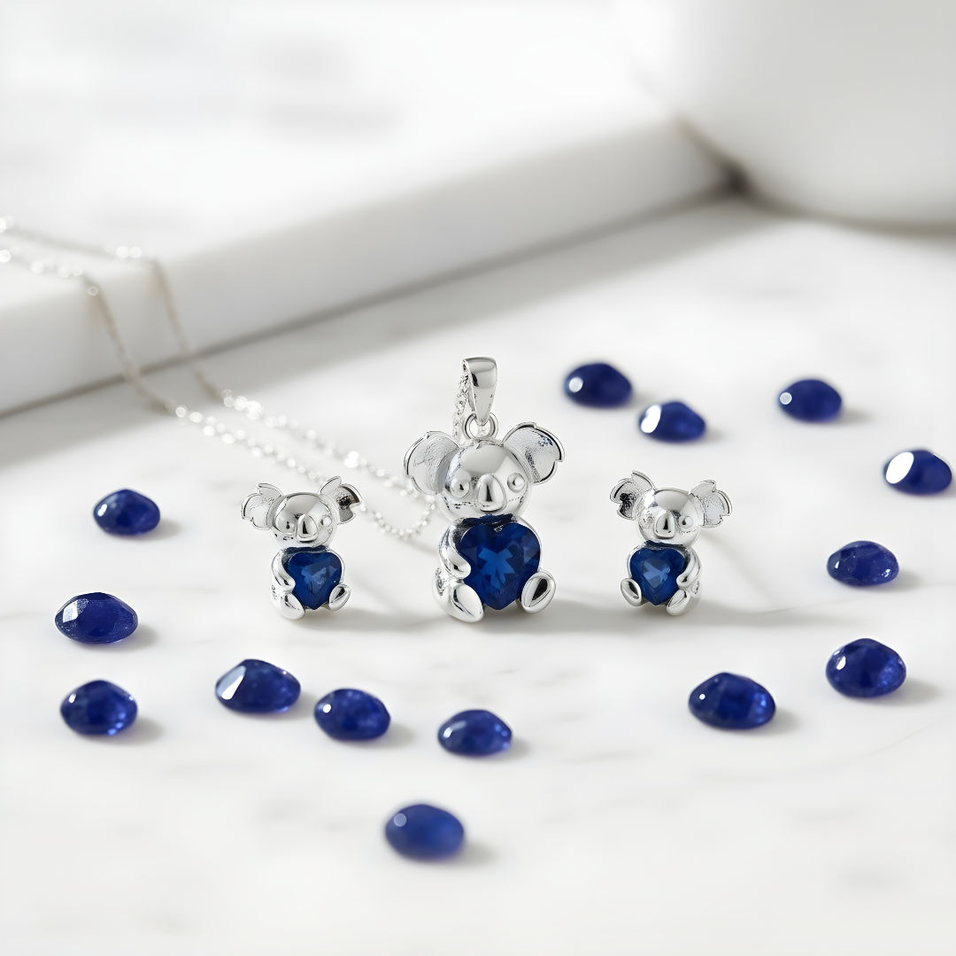 Sterling Silver Koala Sapphire Collection