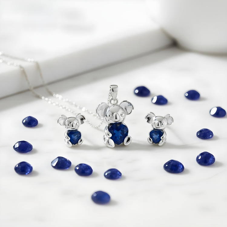 Sterling Silver Koala Sapphire Collection