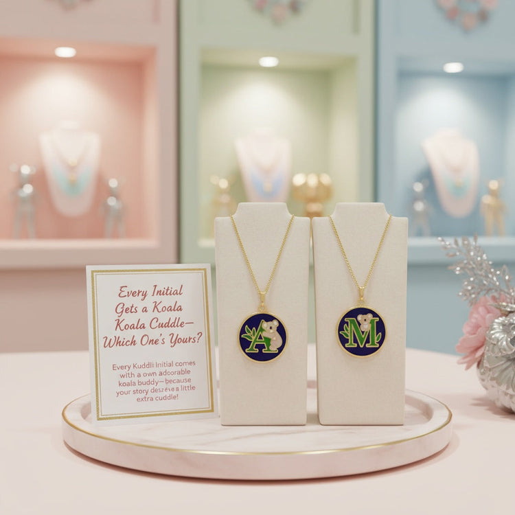 Kuddli Koala Gold Plate Initial Collection