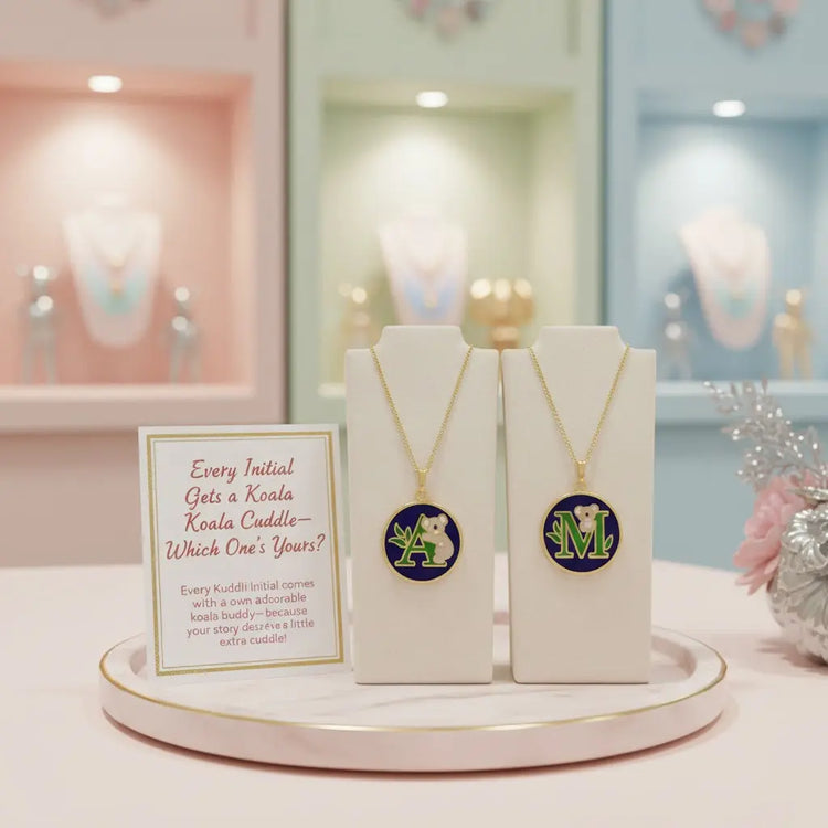 Kuddli Koala Gold Plate Initial Collection