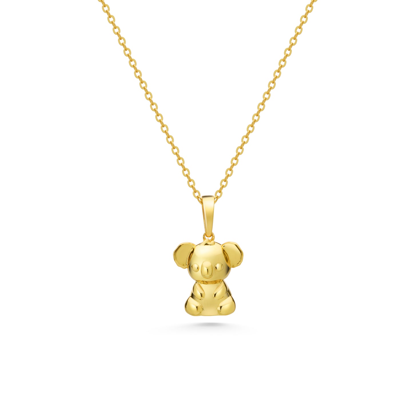 18K GOLD PLATE 3D KOALA PENDANT