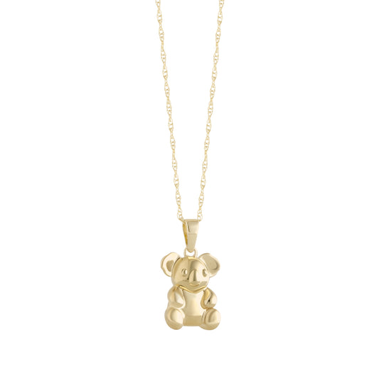 9ct Gold 2D Small Koala Pendant