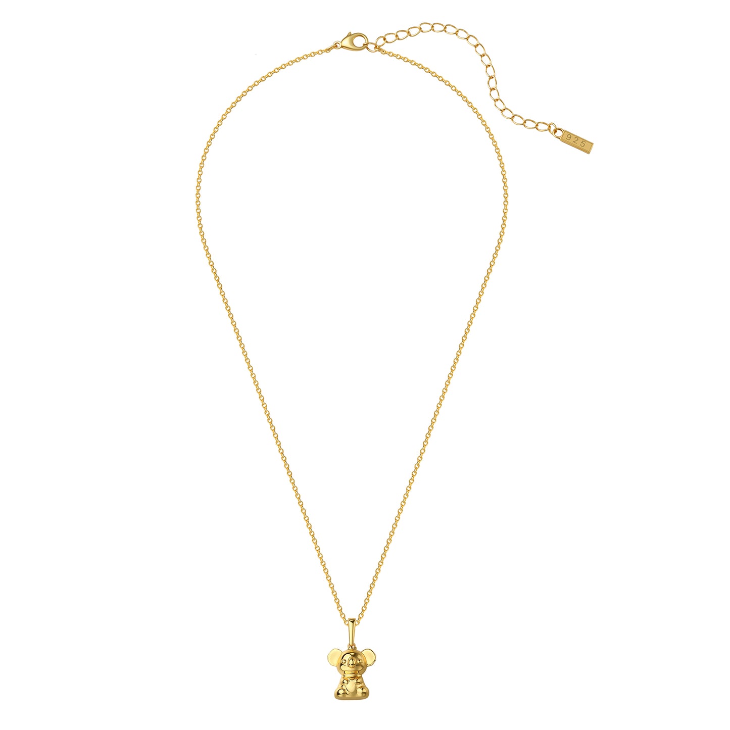 18K GOLD PLATE 3D KOALA PENDANT