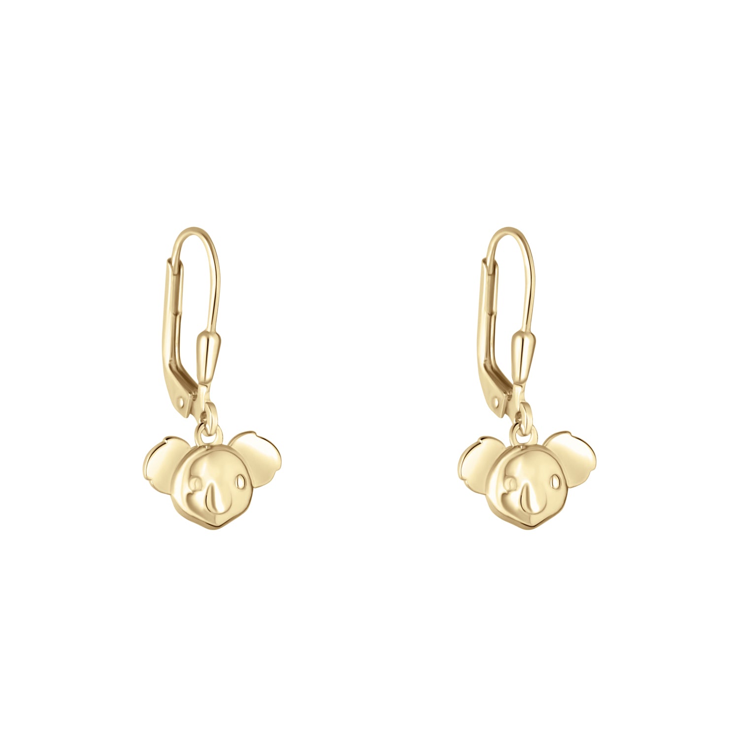 9ct Gold Koala Drop Earrings