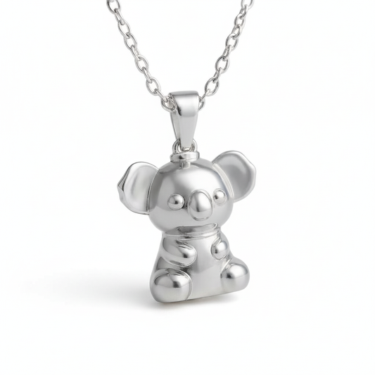 STERLING SILVER 3D KOALA PENDANT