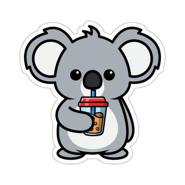 Koala Drinking Boba Kiss-Cut Stickers - Kuddli & Co
