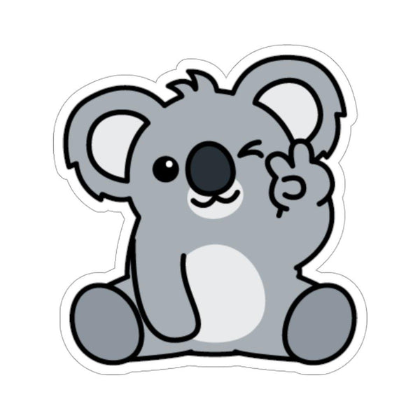 Cute Koala giving Peace Kiss-Cut Stickers - Kuddli & Co