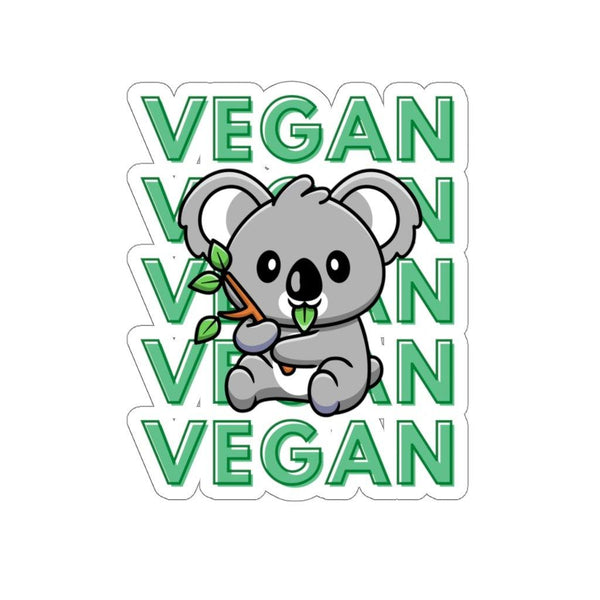 Cute Koala Vegan Kiss-Cut Stickers - Kuddli & Co