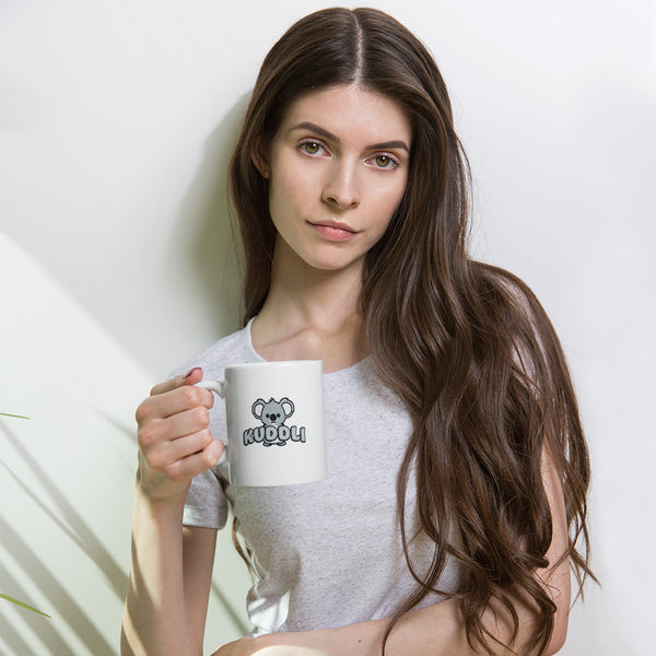 Kuddli Branded White Glossy Mug