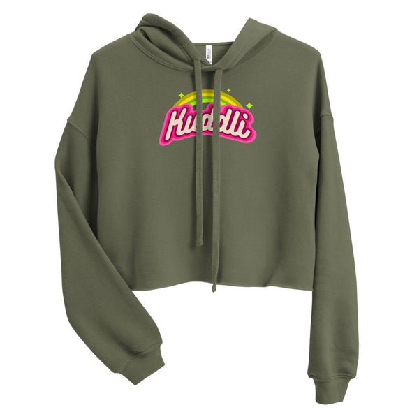 Groovy Kuddli Graphic Crop Hoodie - Kuddli & Co