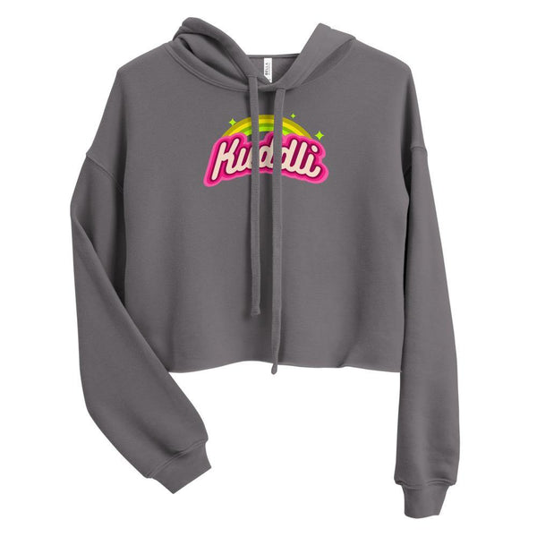Groovy Kuddli Graphic Crop Hoodie - Kuddli & Co