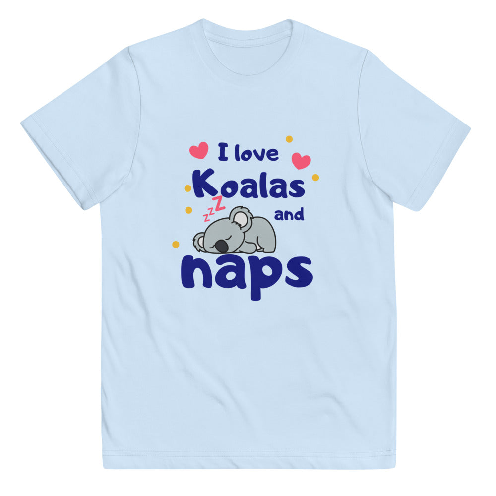 I Love Koala's and Naps Youth jersey t-shirt