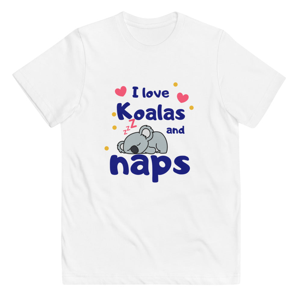 I Love Koala's and Naps Youth jersey t-shirt